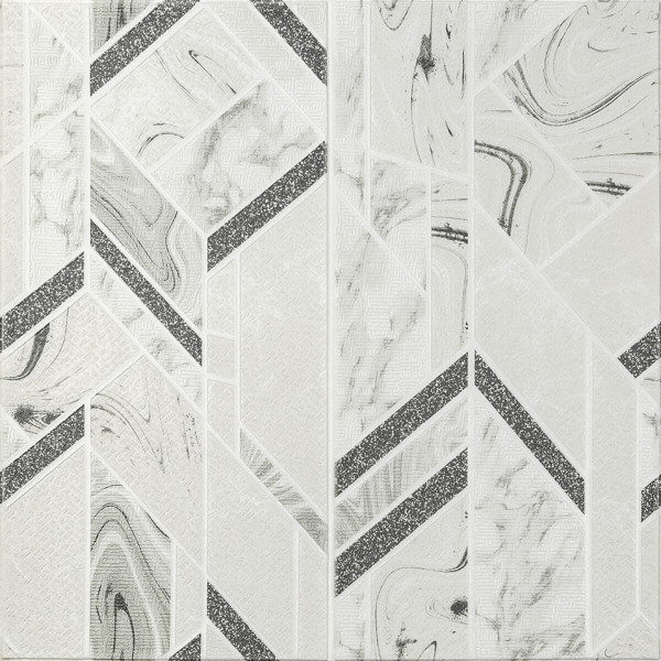 Панель стінова 3D 680х680х4мм Абстракція сіра SW-00001990