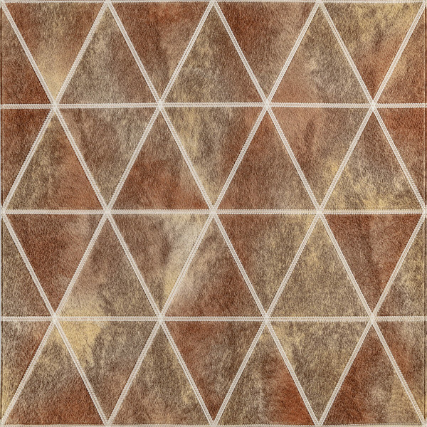 Панель стінова 3D 700х700х4мм Ромби коричневі вінтаж SW-00002007