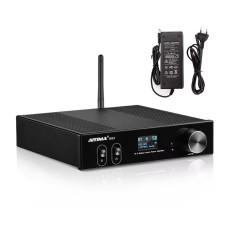 Підсилювач звуку AIYIMA D03 black + блок живлення 32V. Bluetooth 5.0, AUX, 150Wx2