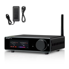 Підсилювач звуку AIYIMA A80 black + блок живлення 48V. Bluetooth 5.1, AUX, 300Wx2 (TPA3255)