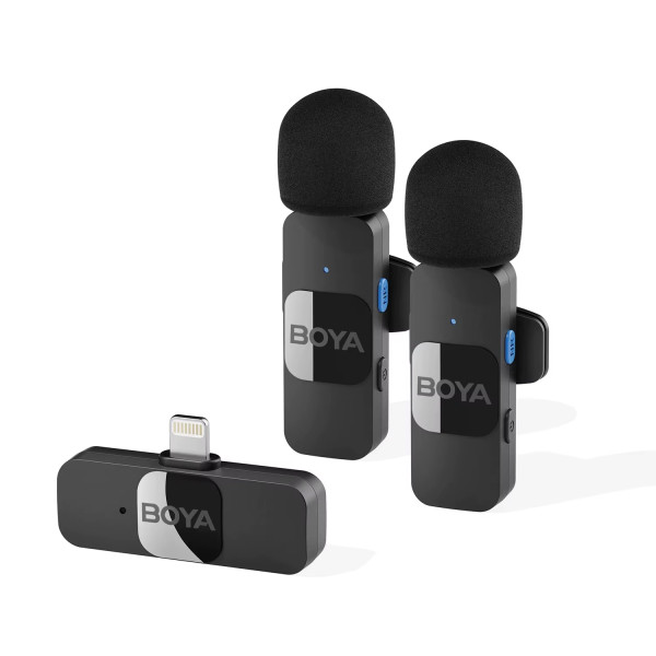 Мікрофон петличний бездротовий BOYA BY-V2 (Lightning) black