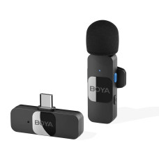 Мікрофон петличний бездротовий BOYA BY-V10 (Type-C) black
