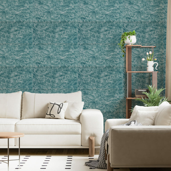 Декоративна 3D панель самоклейка 700х700х4мм Морська мармурова плитка (362) SW-00000530