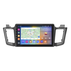 Штатная магнитола Lesko для Toyota RAV4 IV (CA40) Рестайлинг 2015-2019 экран 10" 2/32Gb CarPlay 4G Wi-Fi GPS Prime