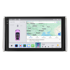 Штатная магнитола Lesko для Toyota RAV4 V (XA50) 2018-н.в. экран 10" 4/64 QLED CarPlay 4G Wi-Fi GPS 360 Prime