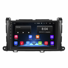 Штатная магнитола Lesko для Toyota Sienna III 2010-2014 экран 9" 2/32Gb Wi-Fi GPS Base