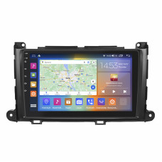 Штатная магнитола Lesko для Toyota Sienna III 2010-2014 экран 9" 2/32Gb CarPlay 4G Wi-Fi GPS Prime