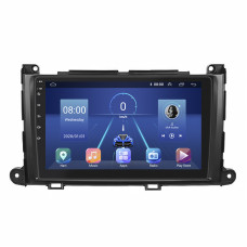 Штатная магнитола Lesko для Toyota Sienna III 2010-2014 экран 9" 2/32Gb 4G Wi-Fi GPS Top