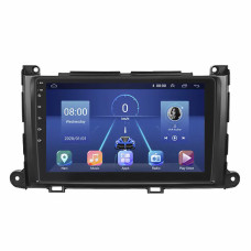 Штатная магнитола Lesko для Toyota Sienna III 2010-2014 экран 9" 6/128Gb 4G Wi-Fi GPS Top