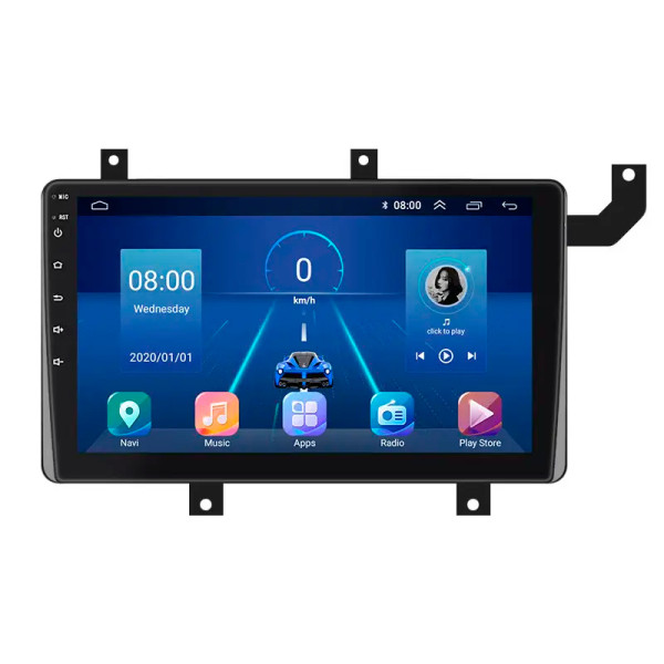 Штатная магнитола Lesko для Toyota Tacoma III 2015-н.в. экран 9" 6/128Gb 4G Wi-Fi GPS Top