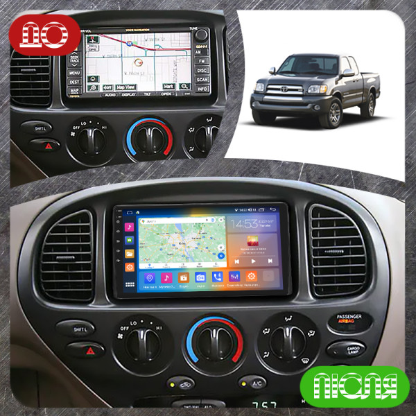 Штатная магнитола Lesko для Toyota Tundra I Рестайлинг 2002-2006 экран 9" 4/64Gb CarPlay 4G Wi-Fi GPS Prime