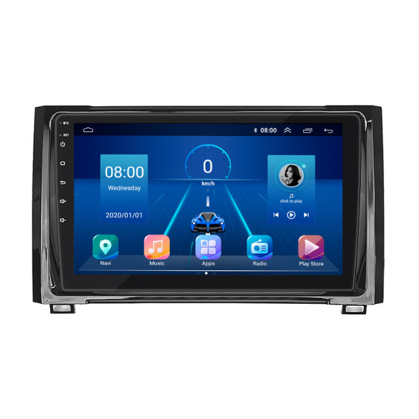 Штатная магнитола Lesko для Toyota Tundra II 2007-2013 экран 9" 4/64Gb 4G Wi-Fi GPS Top