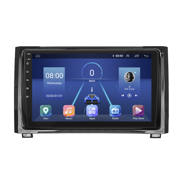 Штатная магнитола Lesko для Toyota Tundra II Рестайлинг 2013-2021 экран 9" 4/64Gb 4G Wi-Fi GPS Top