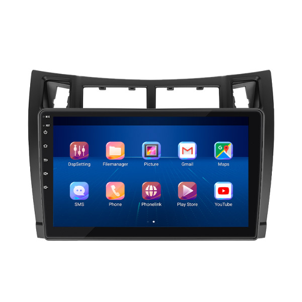 Штатная магнитола Lesko для Toyota Vitz II (XP90) 2005-2011 экран 9" 4/64Gb 4G Wi-Fi GPS Top