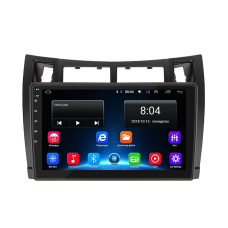 Штатная магнитола Lesko для Toyota Yaris II Рестайлинг 2009-2012 экран 9" 2/32Gb Wi-Fi GPS Base
