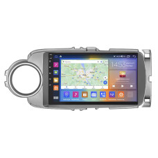 Штатная магнитола Lesko для Toyota Yaris III 2010-2014 экран 9" 4/64Gb CarPlay 4G Wi-Fi GPS Prime