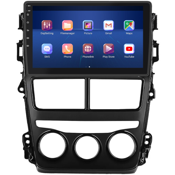 Штатная магнитола Lesko для Toyota Yaris III Рестайлинг 2 2017-2020 экран 9" 2/32Gb 4G Wi-Fi GPS Top