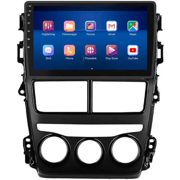 Штатная магнитола Lesko для Toyota Yaris III Рестайлинг 2 2017-2020 экран 9" 6/128Gb 4G Wi-Fi GPS Top