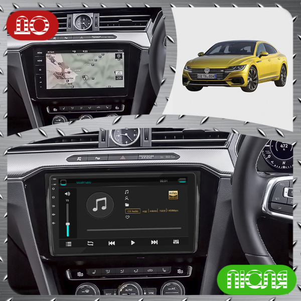 Штатная магнитола Lesko для Volkswagen Arteon I 2017-2020 экран 9" 4/64Gb 4G Wi-Fi GPS Top