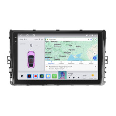 Штатная магнитола Lesko для Volkswagen Atlas I Рестайлинг 2020-н.в. экран 9" 4/64 QLED CarPlay 4G Wi-Fi GPS 360 Prime