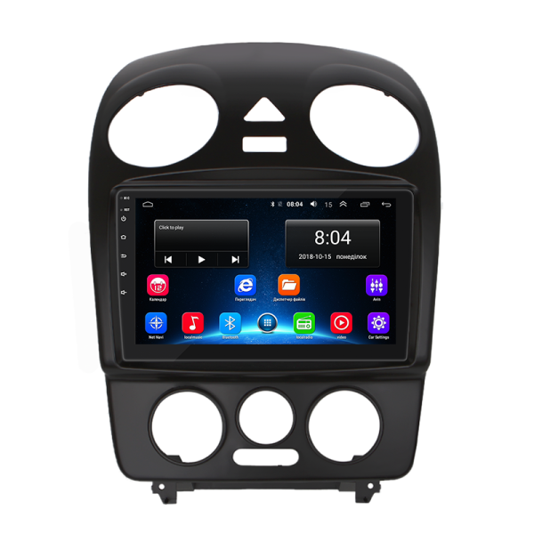 Штатная магнитола Lesko для Volkswagen Beetle I (A4) Рестайлинг 2005-2010 экран 9" 2/32Gb Wi-Fi GPS Base