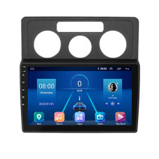 Штатная магнитола Lesko для Volkswagen Caddy III 2004-2010 экран 10" 4/64Gb 4G Wi-Fi GPS Top