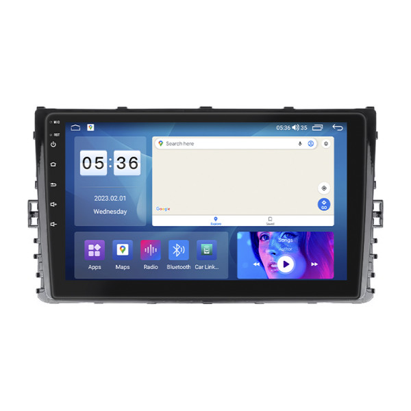 Штатная магнитола Lesko для Volkswagen Caravelle T6 Рестайлинг 2019-н.в. экран 9" 2/32Gb CarPlay 4G Wi-Fi GPS Prime