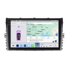 Штатная магнитола Lesko для Volkswagen Caravelle T6 Рестайлинг 2019-н.в. экран 9" 4/64 QLED CarPlay 4G Wi-Fi GPS 360 Prime