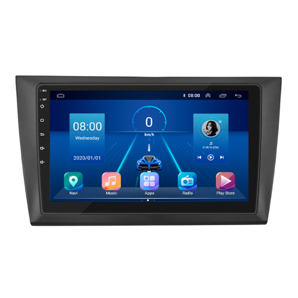 Штатная магнитола Lesko для Volkswagen Golf VI 2008-2012 экран 9" 4/64Gb 4G Wi-Fi GPS Top