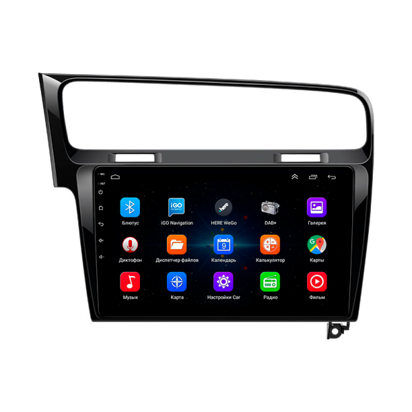 Штатная магнитола Lesko для Volkswagen Golf VII 2012-2017 экран 10" 1/16Gb Wi-Fi GPS Base