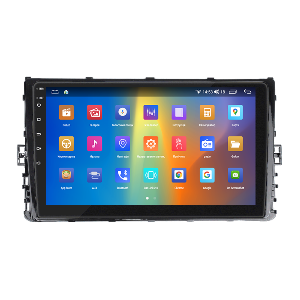 Штатная магнитола Lesko для Volkswagen Jetta VII 2018-н.в. экран 9" 2/32Gb CarPlay 4G Wi-Fi GPS Prime