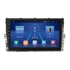 Штатная магнитола Lesko для Volkswagen Jetta VII 2018-н.в. экран 9" 2/32Gb 4G Wi-Fi GPS Top