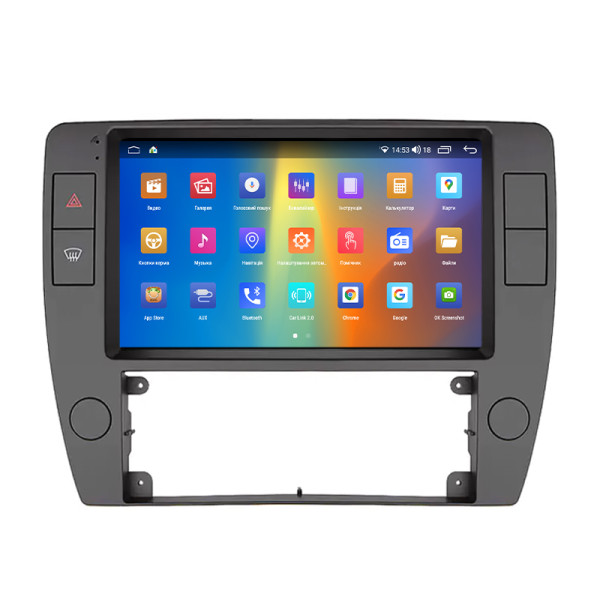 Штатная магнитола Lesko для Volkswagen Passat B5 Рестайлинг 2000-2005 экран 9" 2/32Gb CarPlay 4G Wi-Fi GPS Prime