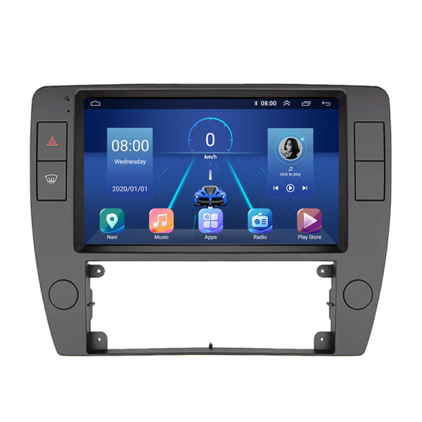 Штатная магнитола Lesko для Volkswagen Passat B5 Рестайлинг 2000-2005 экран 9" 4/64Gb 4G Wi-Fi GPS Top