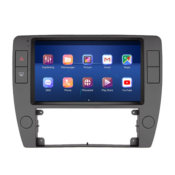 Штатная магнитола Lesko для Volkswagen Passat B5 Рестайлинг 2000-2005 экран 9" 6/128Gb 4G Wi-Fi GPS Top