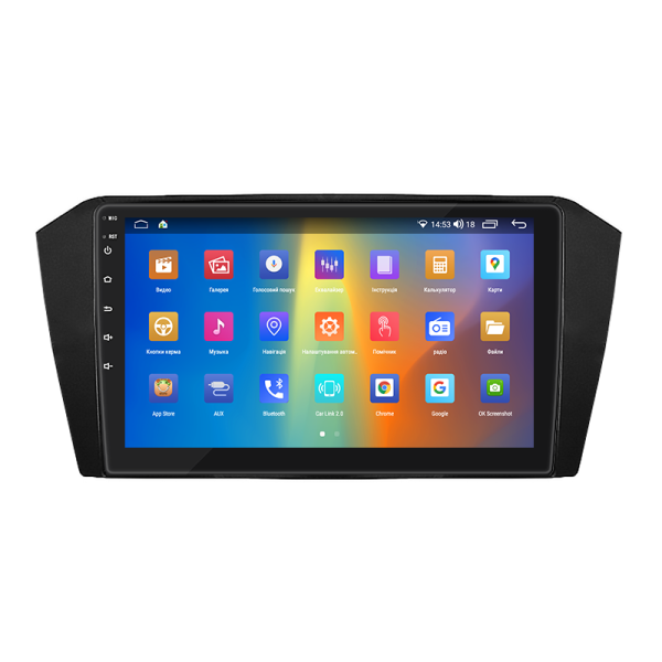 Штатная магнитола Lesko для Volkswagen Passat B8 Рестайлинг 2019-н.в. экран 10" 2/32Gb CarPlay 4G Wi-Fi GPS Prime