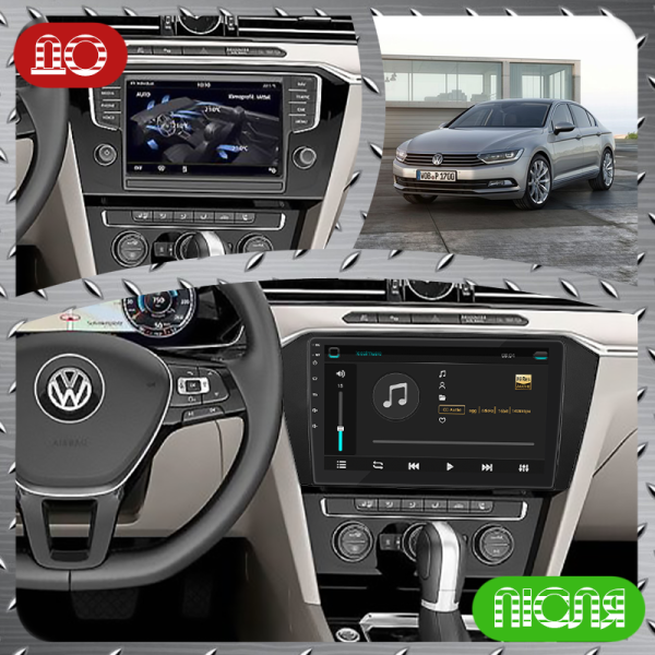 Штатная магнитола Lesko для Volkswagen Passat B8 Рестайлинг 2019-н.в. экран 10" 2/32Gb 4G Wi-Fi GPS Top