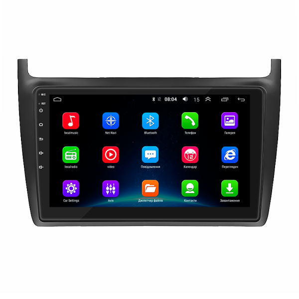 Штатная магнитола Lesko для Volkswagen Polo V 2009-2015 экран 9" 2/32Gb Wi-Fi GPS Base