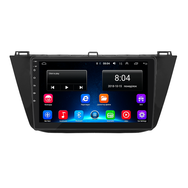 Штатная магнитола Lesko для Volkswagen Tiguan II 2016-2020 экран 10" 2/32Gb Wi-Fi GPS Base