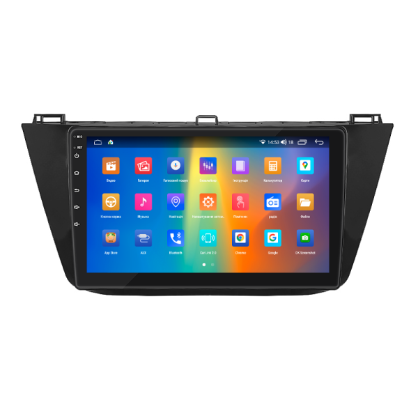 Штатная магнитола Lesko для Volkswagen Tiguan II Рестайлинг 2020-н.в. экран 10" 4/64Gb CarPlay 4G Wi-Fi GPS Prime