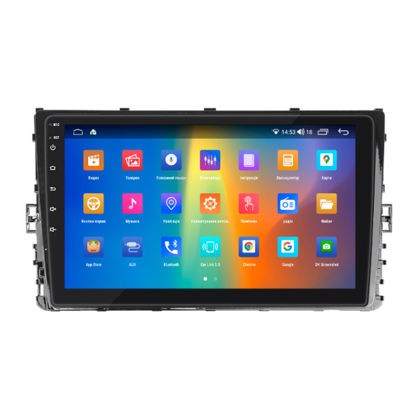 Штатная магнитола Lesko для Volkswagen Transporter T6 Рестайлинг 2019-н.в. экран 9" 4/64Gb CarPlay 4G Wi-Fi GPS Prime