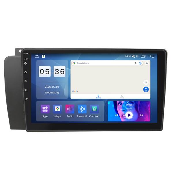 Штатная магнитола Lesko для Volvo S60 I Рестайлинг 2004-2009 экран 9" 4/64Gb CarPlay 4G Wi-Fi GPS Prime