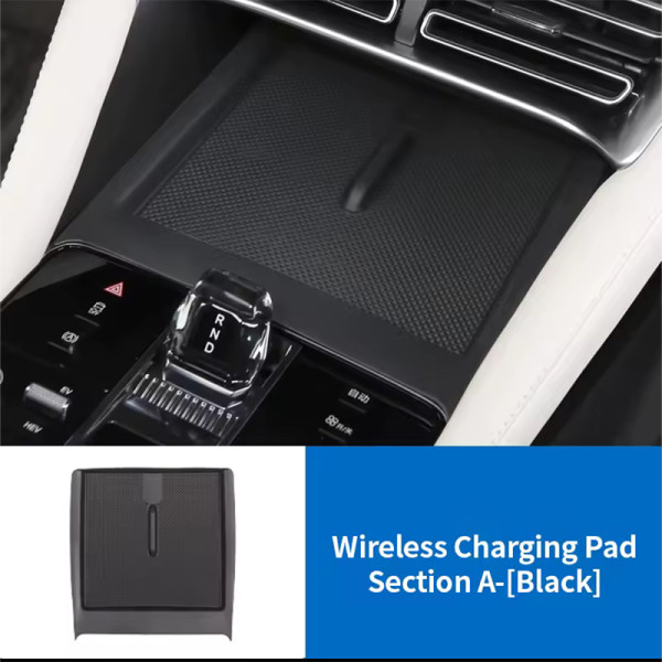 Силиконовый коврик для беспроводной зарядки BYD Song Plus DMi/EV на центральной консоли на 2 отделения нескользящая