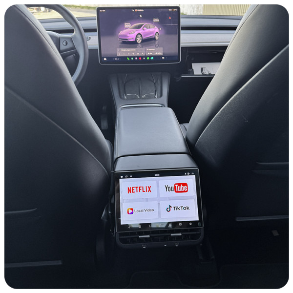 Мультимедийный экран Mekede MTS1 8,66" для Tesla model 3 Y для пассажира Android Car-Play + Android auto с Управление климатом Prime 4/64 Car-Play