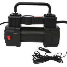 Автомобильный компрессор HELLOLEIBOO ZY-825 двухцилиндровый с цифровым дисплеем и кабелем 3 м + сумка