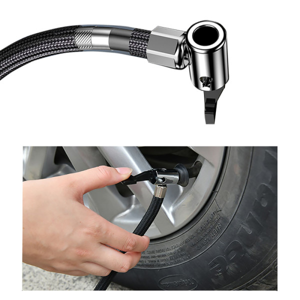 Автомобильный компрессор HELLOLEIBOO ZY-825 двухцилиндровый с цифровым дисплеем и кабелем 3 м + сумка