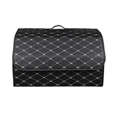 Автомобильный органайзер XY0-52 Black-Gold компактный вместительный два отдела для хранения на магнитах с ручкой  40*31*29 см