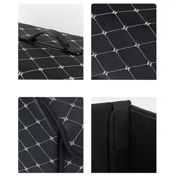 Автомобильный органайзер XY0-52 Black-Gold компактный вместительный два отдела для хранения на магнитах с ручкой  40*31*29 см