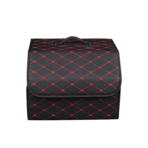 Автомобильный органайзер XY0-52 Black-Red компактный вместительный два отдела для хранения на магнитах с ручкой  40*31*29 см