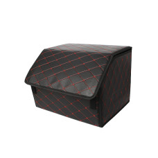 Автомобильный органайзер ZWX-002 Black-Red компактный вместительный два отдела для хранения на липучке с ручкой  40*30*30 см